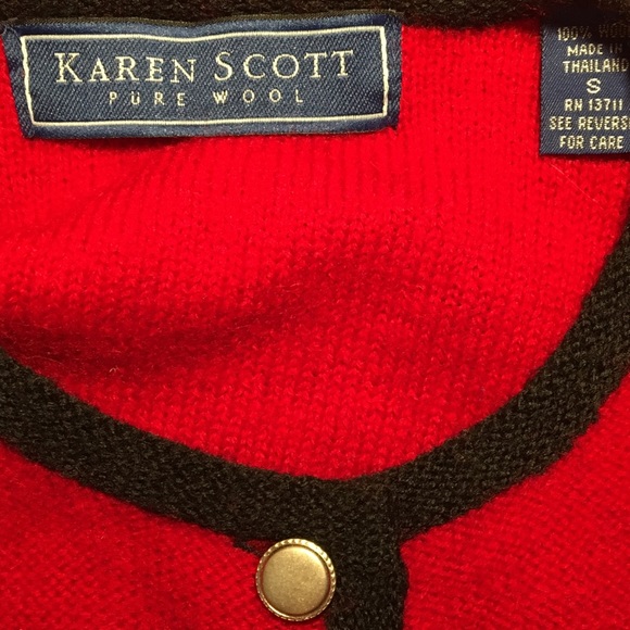 Karen Scott Colorful Striped Sweater Cardigan - Picture 10 of 10